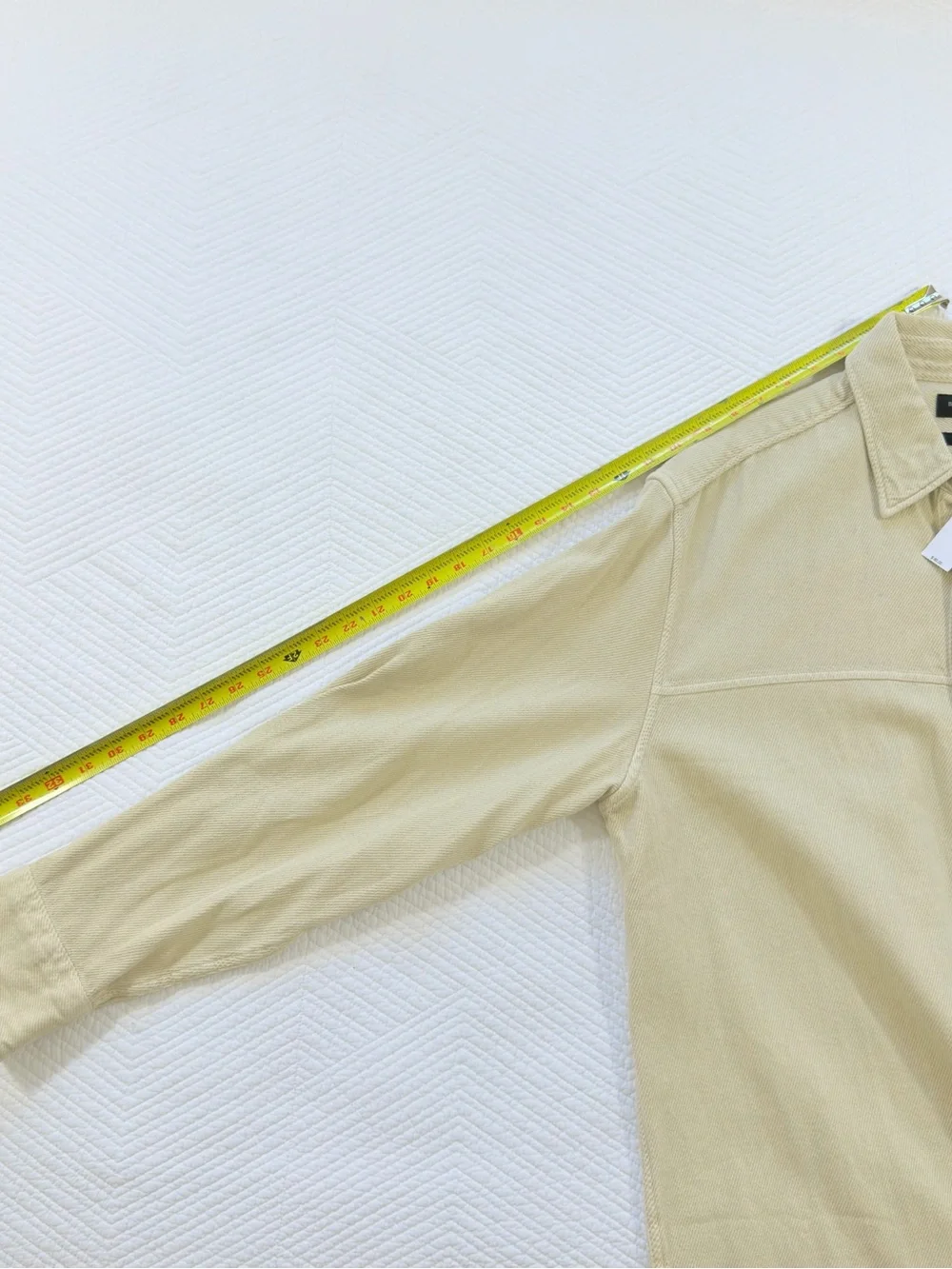 Banana Republic Cream Corduroy Long-Sleeve Button-Down Shirt